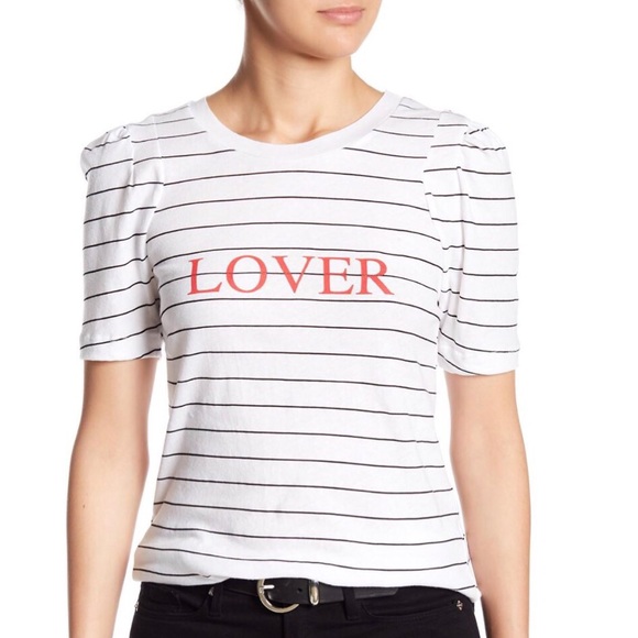 ✨NEW WILDFOX ✨ LOVER TEE WHITE SHIRT - Picture 3 of 5